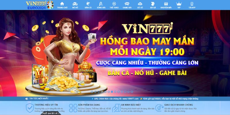 Vin777 là nhà cái cá cược uy tín, chất lượng